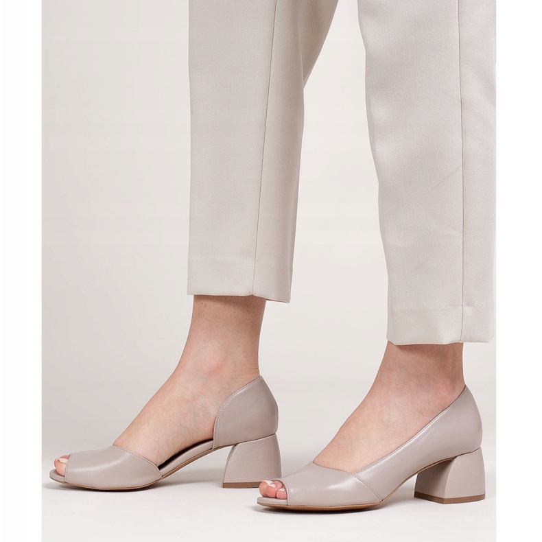 Marco Shoes Kožne sandale bež 1505P 2