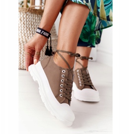 Ženske tenisice na platformi Green Travel Time zelena 2