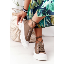 Ženske tenisice na platformi Green Travel Time zelena 1