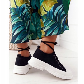 Ženske tenisice na platformi Black Time Time crno 1