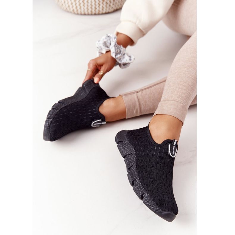Ženske sportske cipele Slip-on Black Marathon crno 2