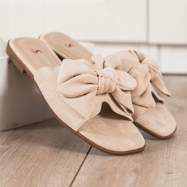 Seastar Elegantne bež papuče 1