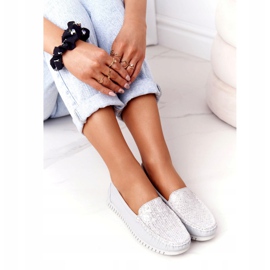 Ženske kožne mokasine S.Barski 97630 Siva 3