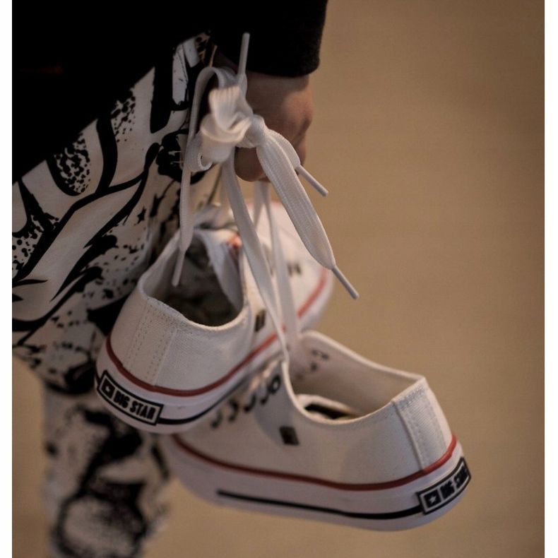 Dječje klasične niske tenisice Big Star HH374089 Bijele bijela 2