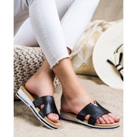 Groto Gogo Klasične udobne papuče crno 2