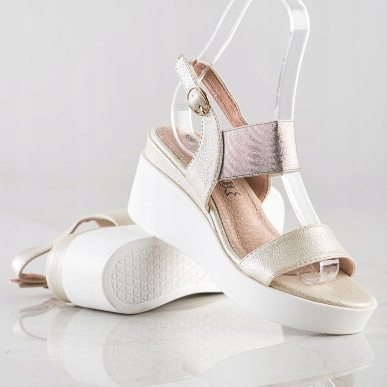 Weide Zlatne modne sandale zlatni 1