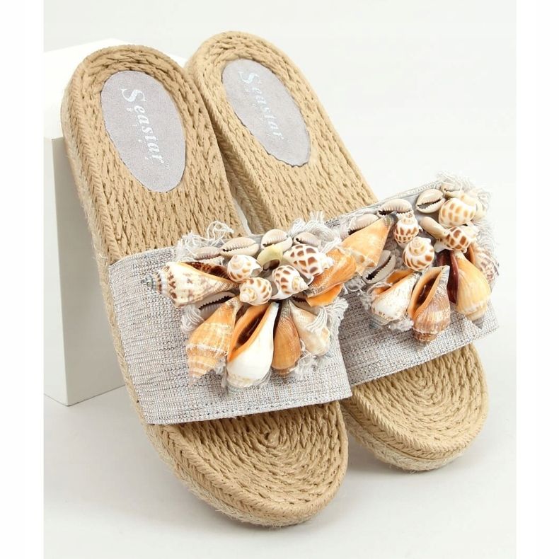 Sive YQ228P Sive papuče s školjkama siva 1