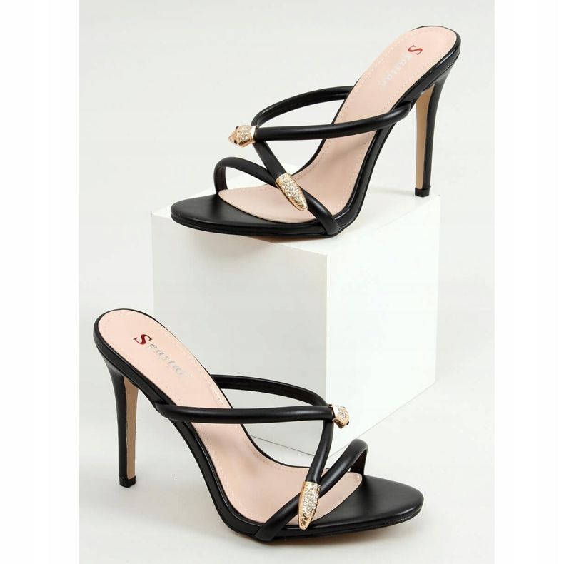 Crne M311P Crne papuče na iglu crna 1