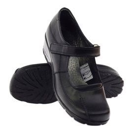 Pumpe na klin prirodna koža Angello 371 crne crno 3