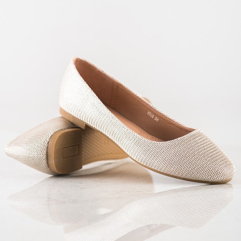 Super Mode Klasična balerina sa sjajem zlatni 1