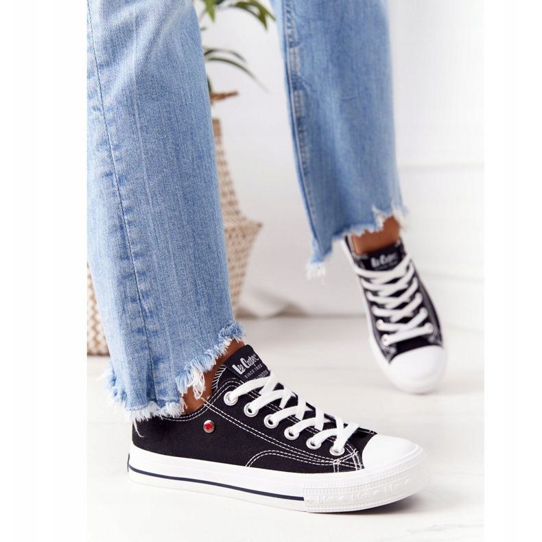 Lee Cooper LCW-21-31-0097L Crne ženske ženske tenisice bijela crna 1