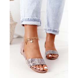 Kožne Maciejka 1971-56 Sandale u bež boji 2