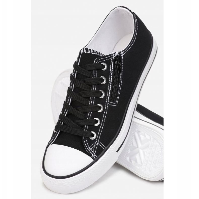 Ženske tenisice s patentnim zatvaračem Black Malani crno 1