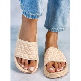 Ženske bež papuče 10-251 bež 2