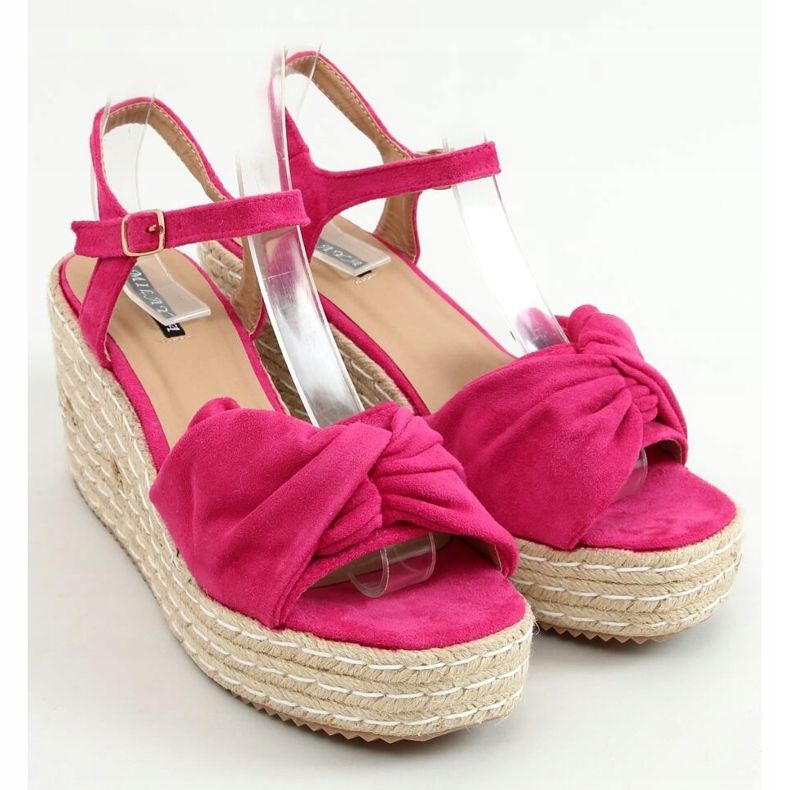 Espadrile sandala na klinovima fuksije WH-3K63 Fuchsia ružičasta 1