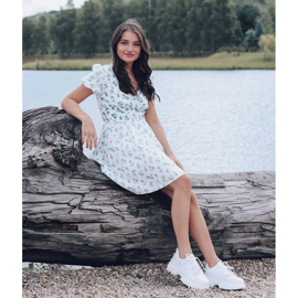 SHELOVET Bijele tenisice s biserima bijela 1