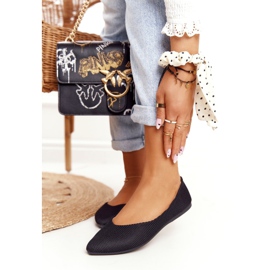 Osjetljiva balerina u špici Vinceza 2187 Crna crno 1