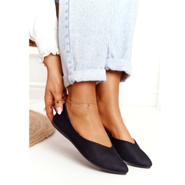 Osjetljiva balerina u špici Vinceza 2187 Crna 3