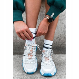 Sportske cipele s velikim potplatom GOE HH2N4034 Bijelo-ružičasta bijela 1