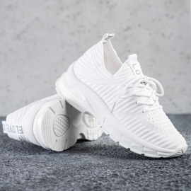 SHELOVET Bijele tenisice na platformi bijela 1