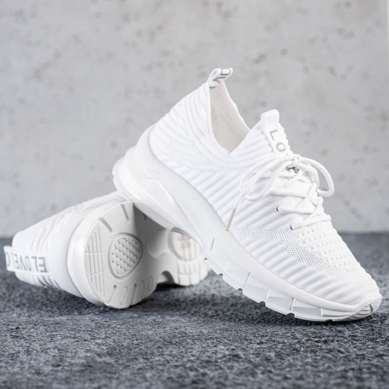 SHELOVET Bijele tenisice na platformi bijela 1