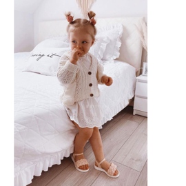 FR1 Dječje sandale s pletenom ružičastom Adelom ružičasta 2