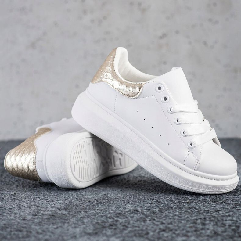 Weide Tenisice sa zlatnim umetkom bijela 1