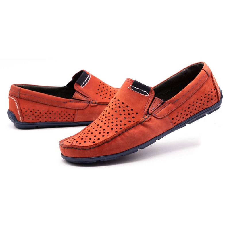 Olivier Muške cipele mokasin 906 za ljeto crvene boje crvena 5