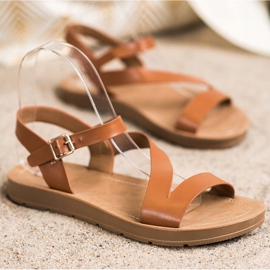 Cm Paris Ležerne sandale s eko kožom smeđa 1