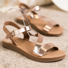 Cm Paris Ležerne sandale s eko kožom zlatni 1