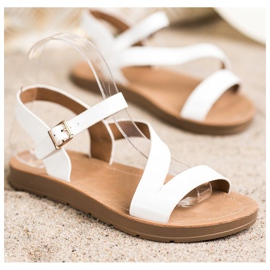 Cm Paris Ležerne sandale s eko kožom bijela 1