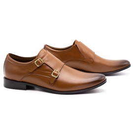 Olivier Kožne svečane cipele Monki 287LU svijetlo smeđe smeđa 3