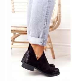 PS1 Crne ženske čizme Hillary s izrezima crno 2