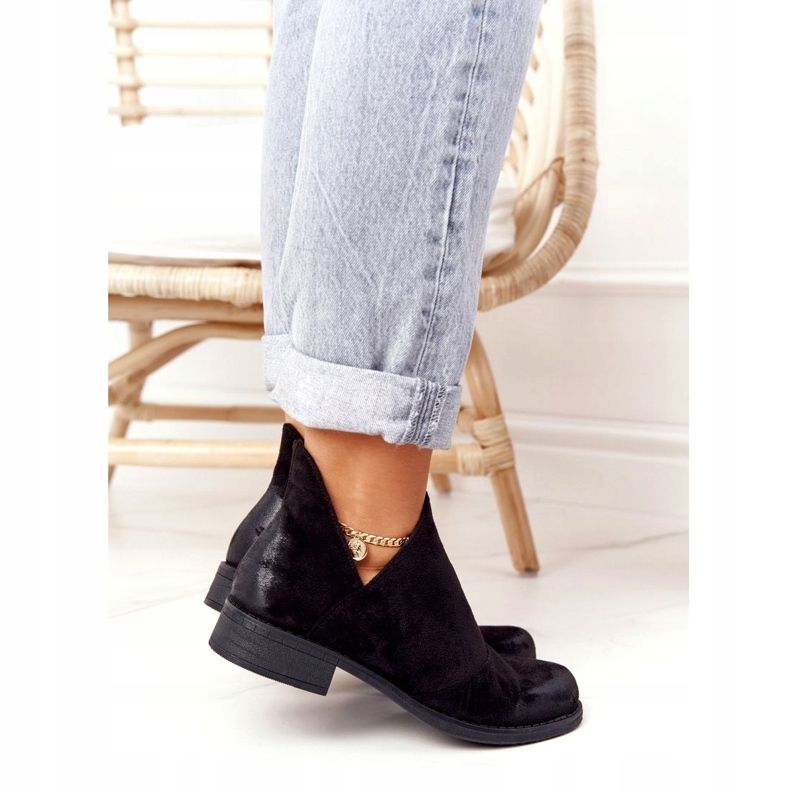 PS1 Crne ženske čizme Hillary s izrezima crna 2