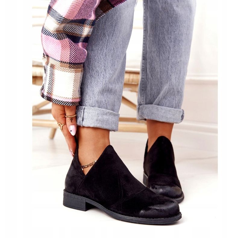 PS1 Crne ženske čizme Hillary s izrezima crno 5