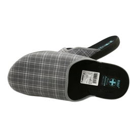 Muške papuče Adanex 25950 sive kockice siva 5