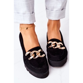 Mokasine od antilopa Lewski Shoes 3040 Crna 1