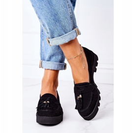 Mokasine od antilopa Lewski Shoes 3053 Crna 2