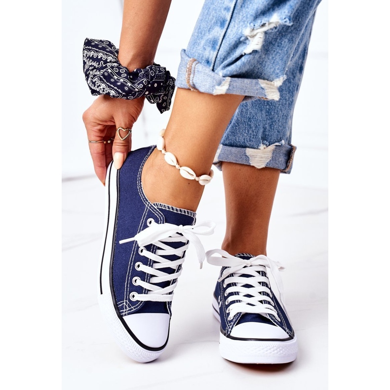 Ženske klasične tamnoplave Omerta tenisice plava 2