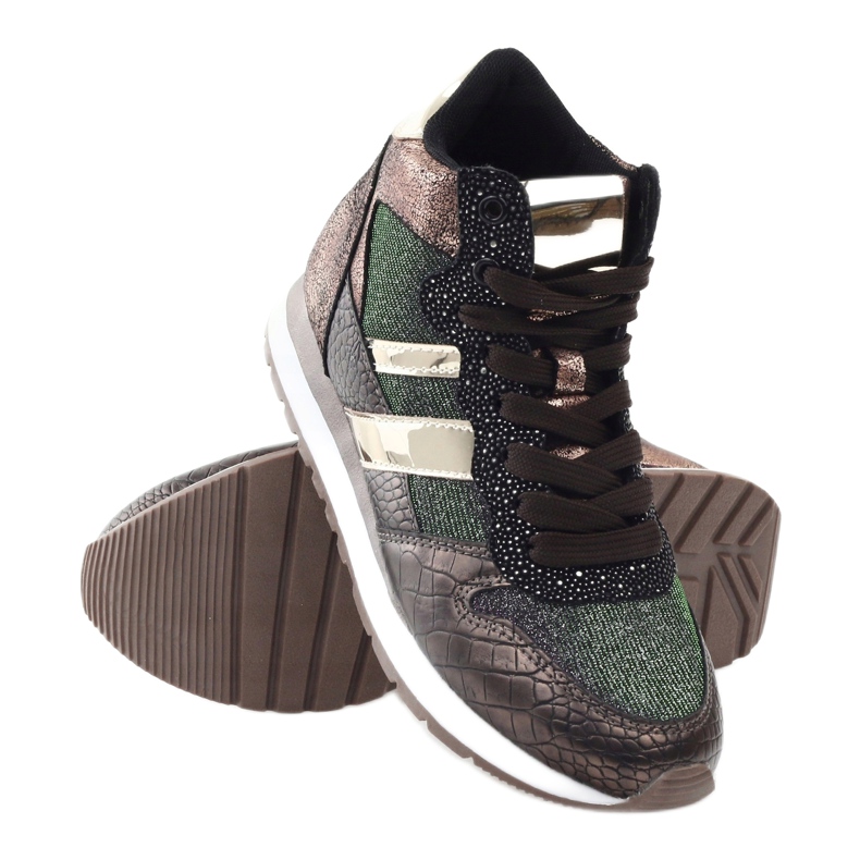 McArthur Ženske metalne bakrene sportske cipele smeđa 3