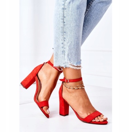 PS1 Crvene firentinske antilop sandale na šanku crvena 1