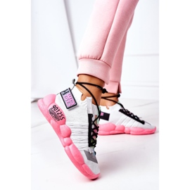 PS1 Ženske sportske cipele Tenisice Bijelo-ružičasti čaj od mjehurića bijela ružičasta 1