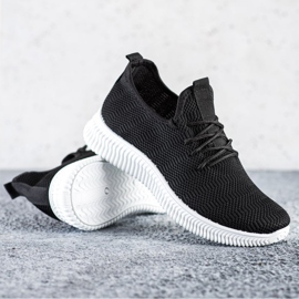 SHELOVET Tekstilne sportske cipele crno 1