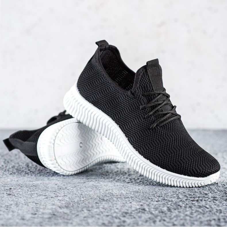 SHELOVET Tekstilne sportske cipele crno 1