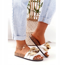 PS1 Bijele japanke s lancem Posljednji ples bijela zlatni 3