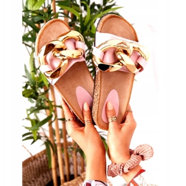 PS1 Bijele japanke s lancem Posljednji ples bijela zlatni 7