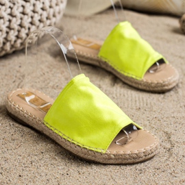 SHELOVET Klasične papuče od antilopa žuta boja 1