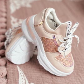 FRROCK Dječje sportske cipele s ružičastom svjetlucavom Matyldom ružičasta 3