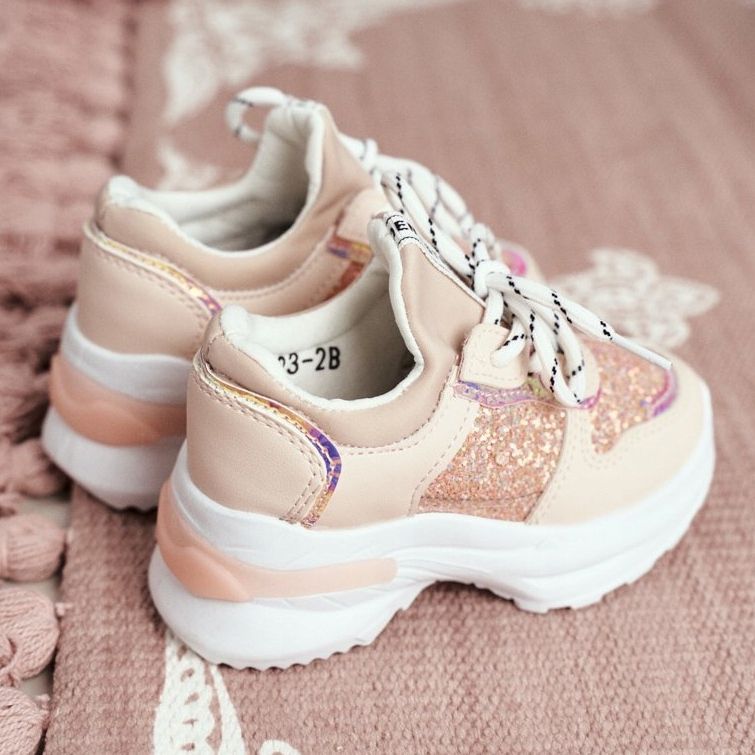 FRROCK Dječje sportske cipele s ružičastom svjetlucavom Matyldom ružičasta 2