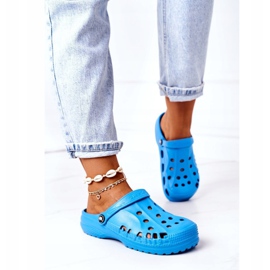 Flameshoes Ženske papuče Blue Light Crocs Eva plava 1